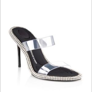 ALEXANDER WANG Nova Crystal-Embellished PVC Sandals